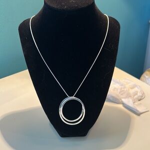 Sliver necklace with silver chain